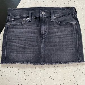Levi’s black denim mini skirt